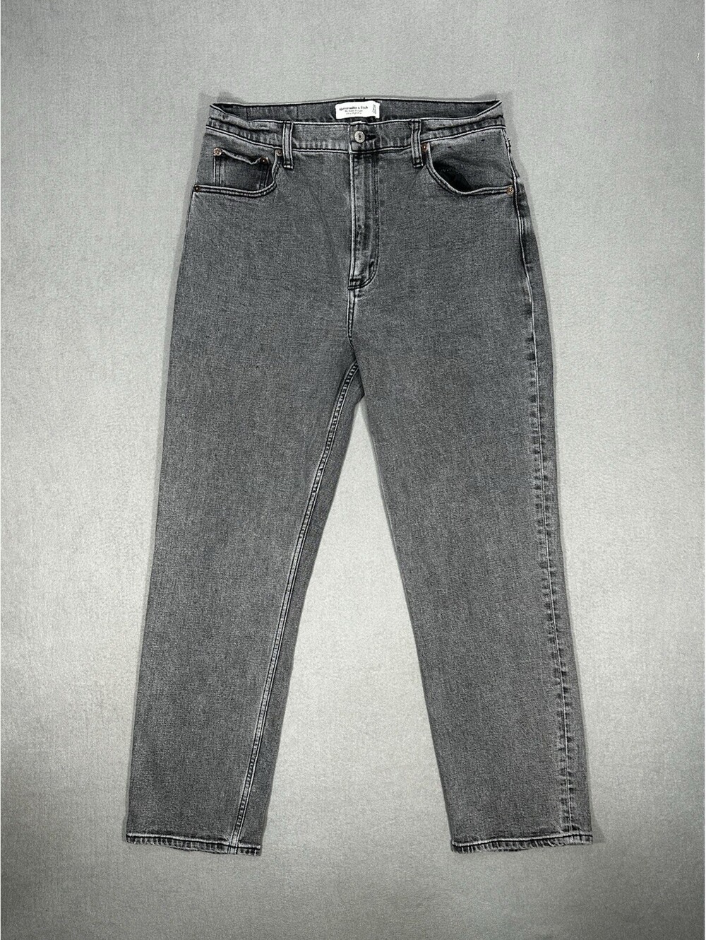 Abercrombie & Fitch Curve Love Ultra High Rise Ankle Straight Jeans Women’s 31